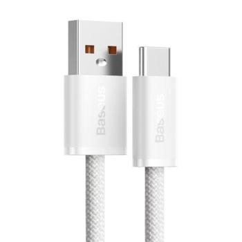 Baseus Dynamic USB / USB-C gyorstöltő töltő- és adatkábel, 100W, 1m, fehér kép