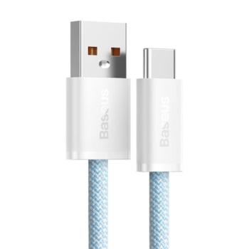Baseus Dynamic USB / USB-C gyorstöltő töltő- és adatkábel, 100W, 1m, kék kép
