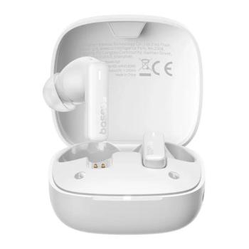Baseus E19 TWS Bluetooth vezeték nélküli fülhallgató - fehér kép