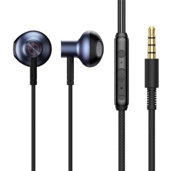 BASEUS ENCOK H19 fülhallgató SZTEREO (3.5mm jack, mikrofon, felvevő gomb, hangerőszabályzó) FEKETE kép