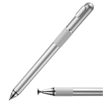BASEUS érintőképernyő ceruza (univerzális, kapacitív, és toll, alumínium) EZÜST Apple iPhone 7 4.7, Apple iPhone 7 Plus 5.5, Evolveo Strongphone Q5, Vodafone Smart turbo 7 (VFD500), Blackberr kép