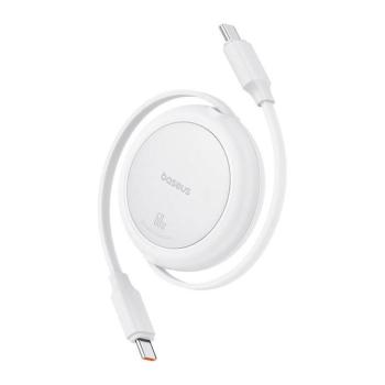 Baseus Free2Pull Mini USB-C to USB-C USB kábel, 60W, 1m, fehér kép