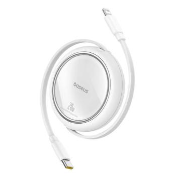 Baseus Free2Pull visszahúzható USB-C / Lightning kábel 20W 1m, fehér kép