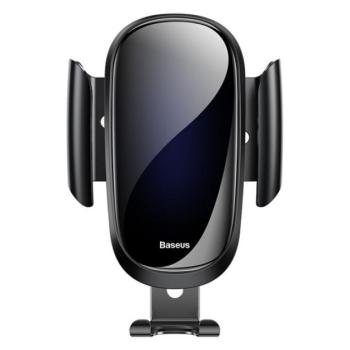 BASEUS FUTURE GRAVITY autós tartó (szellőzőre, gravitációs, 360°-ban forgatható, töltő kialakítás, 4-6&quot; méret) FEKETE Apple iPhone 7 Plus 5.5, Apple iPhone 7 4.7, Blackberry DTEK50 , kép