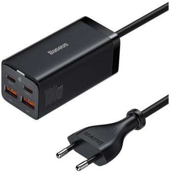 Baseus GaN3 Pro 2xUSB-C-2xUSB-A töltőállomás, 100W, fekete kép