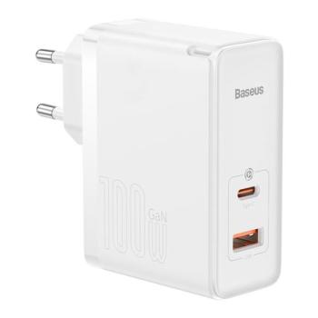 BASEUS GaN5 PRO hálózati elosztó USB / Type-C aljzat (5V / 3A, 100W, PD gyorstöltés támogatás, QC 4.0) FEHÉR CAT S60, Apple iPhone 7 4.7, Apple iPhone 7 Plus 5.5, Evolveo Strongphone Q5, Black kép