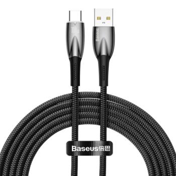 Baseus Glimmer Series gyorstöltő kábel USB-A - USB-C 100W 480Mbps 2m fekete kép