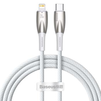 Baseus Glimmer Series kábel gyors töltéssel USB-C - Lightning 480Mb/s PD 20W 1m fehér kép