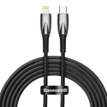 Baseus Glimmer Series kábel gyors töltéssel USB-C - Lightning 480Mb/s PD 20W 2m fekete kép
