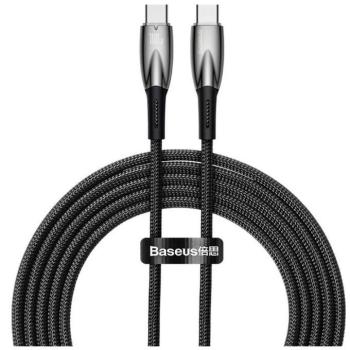 Baseus Glimmer USB-C töltő-és adatkábel, 100W, 2m, fekete kép