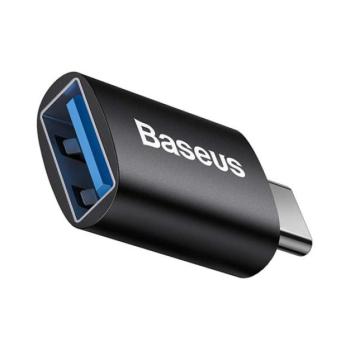 BASEUS INGENUITY adapter (USB - Type-C, USB / pendrive csatlakoztatás, OTG) FEKETE Asus Zenfone 3 5.5 (ZE552KL), Honor 8, Sony Xperia X Compact (F5321), Sony Xperia XZ (F8331), Asus Zenfone 3 Deluxe kép