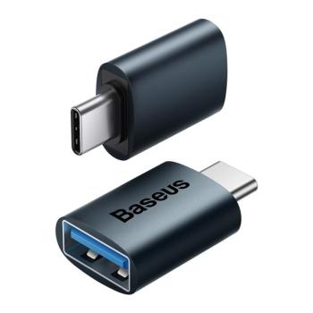 Baseus Ingenuity Series Mini OTG adapter ype-c USB-A 3.1 kék kép