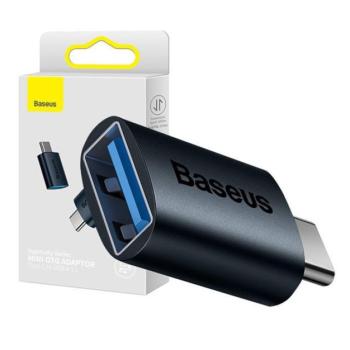 Baseus Ingenuity USB-C-USB-A OTG adapter, kék kép