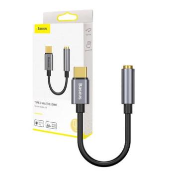 Baseus L54 USB-C audioadapter + 3,5 mm-es mini jack csatlakozó, szürke kép