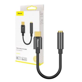 Baseus L54 USB-C audioadapter + 3,5 mm-es mini jack, fekete kép