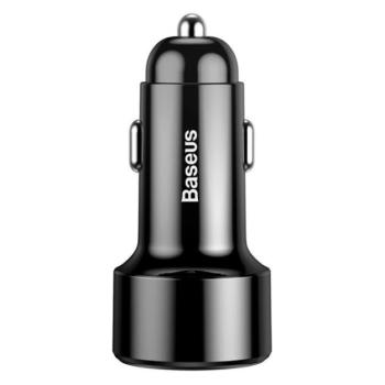 Baseus Magic autós szivargyújtó töltő 2xUSB-A QC 3.0 45W, fekete, CCMLC20A-01 kép