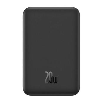 Baseus Mágneses Mini Powerbank, 5000mAh, USB-C 20W, fekete kép