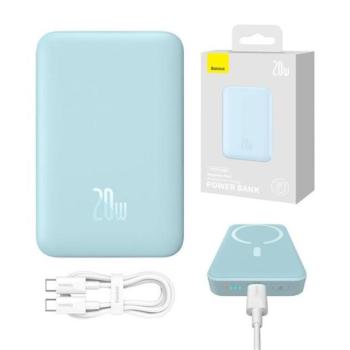 Baseus Magnetic Mini powerbank 10000mAh, USB-C 20W MagSafe, kék kép