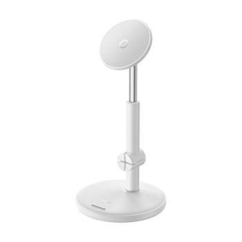 BASEUS MAGPRO asztali tartó (univerzális, állítható kar, 360°-ban forgatható, MagSafe kompatibilis) FEHÉR Apple iPhone 14 Pro Max, iPhone 14 Pro, iPhone 14 Plus kép