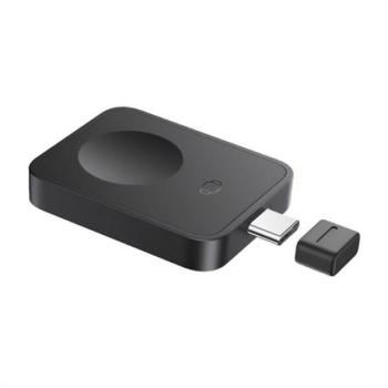 BASEUS MAGPRO asztali töltő Type-C (2.5W, PD gyorstöltő, wireless, Apple Watch töltő) FEKETE Apple Watch Series 5 44mm, Watch Series 5 40mm, Watch Series 4 44mm kép