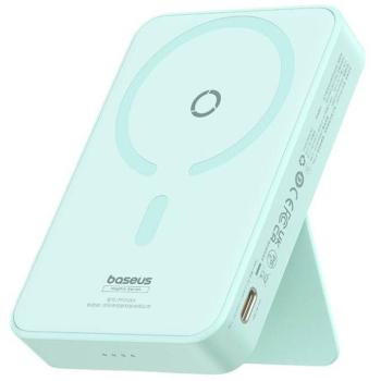Baseus MagPro Magnetic Powerbank / külső akkumulátor, USB-C port, MagSafe, 5000mAh, 20W, menta kép