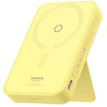 Baseus MagPro Magnetic Powerbank / külső akkumulátor, USB-C port, MagSafe, 5000mAh, 20W, sárga kép