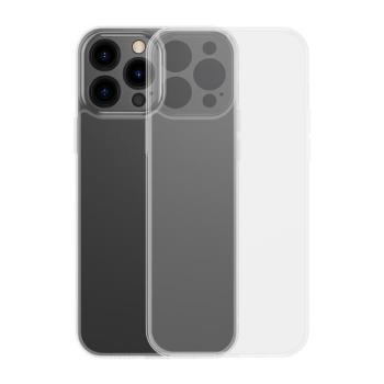 Baseus matt üveg tok iphone 13 pro max kemény tok gél tok átlátszó (arws000802) kép