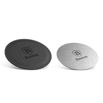 BASEUS öntapadós fémlap 2db (mágneses autós tartóhoz ideális, kör alakú) FEKETE / EZÜST CAT S60, Apple iPhone 7 4.7, Apple iPhone 7 Plus 5.5, Evolveo Strongphone Q5, Blackberry DTEK50 , Voda kép