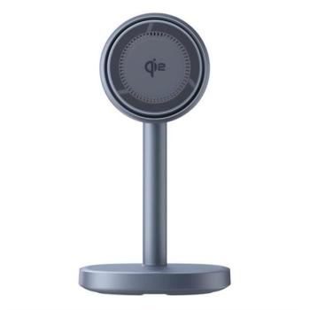 BASEUS ORBIT 2 PRO asztali töltőállvány 2in1 (20W, wireless, Airpods töltő, LED jelzés) VILÁGOSSZÜRKE kép