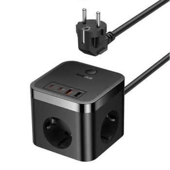 Baseus PowerCombo fali töltő 30W, 1.5m, fekete kép