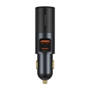Baseus Share Together gyorstöltő autós töltő szivargyújtó Expansion Port U + C 120W Gray kép