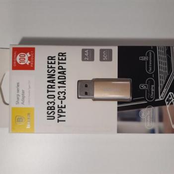 Baseus Sharp USB/Type-C Adapter - Arany kép