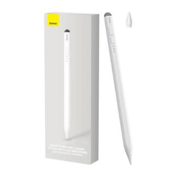Baseus Smooth Writing 2 Aktív+Passzív kapacitív toll LED jelzéssel, fehér kép