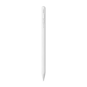 BASEUS SMOOTH WRITING 2 érintő ceruza (aktív, kapacitív, Type-C, LED jelzés + póthegy, Apple Pencil kompatibilis) FEHÉR Apple IPAD, IPAD 2, IPAD (3rd Generation) kép