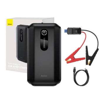 Baseus Super Energy Car Jump Starter Powerbank, Indító, 10000mAh, 1000A, fekete kép