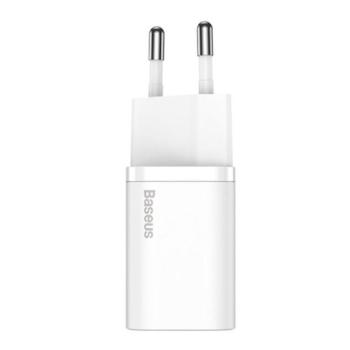 Baseus Super-Si hálózati gyorstöltő adapter USB-C, 20W, fehér kép