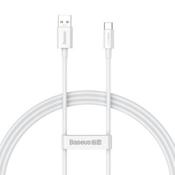 Baseus Superior Series SUPERVOOC USB-A USB-C 65W 1m kábel fehér kép