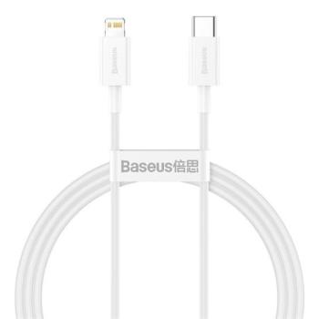 Baseus Superior Series USB-C / Lightning töltő- és adatkábel, 20W, PD, 1m, fehér kép