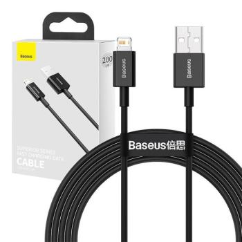 Baseus Superior Series USB-Lightning kábel, 2,4A, 2m, fekete kép