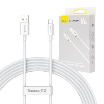 Baseus Superior Series USB-USB-C kábel, 65 W, PD, 2m, fehér kép