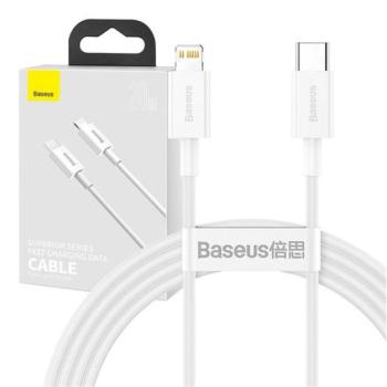 Baseus Superior USB-C - Lightning kábel, 20W, PD, 1,5m, fehér kép