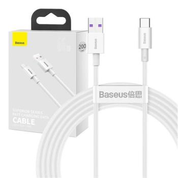 Baseus Superior USB-USB-C kábel, 66W, 2 m, fehér kép