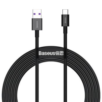 Baseus Superior USB / USB-C töltő- és adatkábel, 66W, 2m, fekete kép
