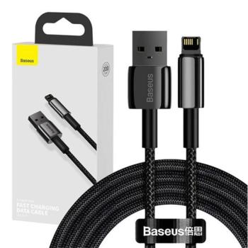 Baseus Tungsten Gold USB - Lightning kábel, 2,4A, 2m, fekete kép