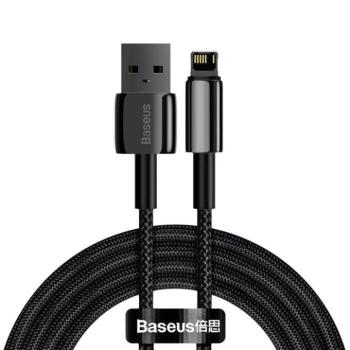 Baseus Tungsten USB - Lightning kábel 2,4 A 2 m fekete (CALWJ-A01) kép
