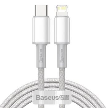 Baseus Type-c USB - Lightning kábel Power Delivery gyorstöltős 20 W 2 m fehér (CATLGD-A02) kép