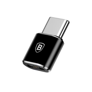 Baseus USB-C - microUSB-A adapter, fekete kép