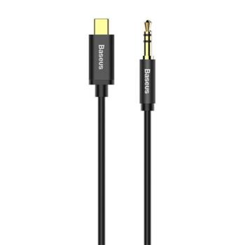 Baseus Yiven USB-C / 3,5 mm-es mini jack audio kábel, 1,2 m, fekete kép