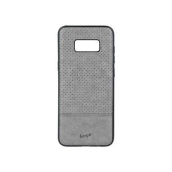 Beeyo Premium Huawei Y5 2018 / Honor 7S szürke műbőr bevonatos szilikon tok kép