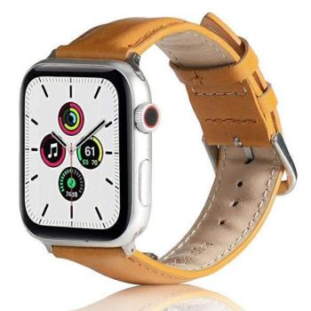 Beline Apple Watch bőr óraszíj 42/44/45/49mm világos barna kép